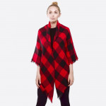 Wholesale buffalo Check Blanket Scarf W L Acrylic