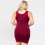 Wholesale women s Plus Seamless Tank Slip Dress o Sleeveless o Scoop neckline o