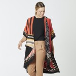 Wholesale do everything Love Brand Lightweight Multi Geometric Patch Kimono One