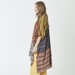 Wholesale do everything Love Brand Lightweight Plaid Print Color Block Kimono On