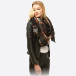Wholesale square plaid blanket scarf Acrylic