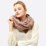 Wholesale houndstooth Print Infinity Scarf W L Acrylic