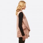 Wholesale faux Fur Lined Suede Vest Pockets One fits most L Polyester