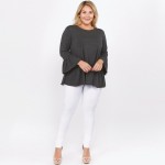 Wholesale women s Plus Solid Color Bell Sleeve Tunic Top Pack o bell sleeves o R