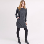 Wholesale women s Sweater Tunic Dress PACK o Long sleeves banded cuffs o Crew ne