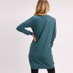 Wholesale women s Sweater Tunic Dress PACK o Long sleeves banded cuffs o Crew ne
