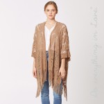 Wholesale do everything Love Brand Crochet Knit Kimono Fringe Tassels One fits m
