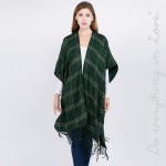 Wholesale do everything Love Brand Plaid Print Kimono Fringe Tassels One fits mo