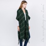 Wholesale do everything Love Brand Plaid Print Kimono Fringe Tassels One fits mo