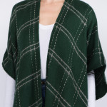 Wholesale do everything Love Brand Plaid Print Kimono Fringe Tassels One fits mo