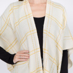 Wholesale do everything Love Brand Plaid Print Kimono Fringe Tassels One fits mo