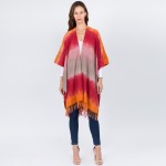 Wholesale do everything Love Brand Tie Dye Kimono Fringes One fits most L Polyes