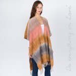 Wholesale do everything Love Brand Tie Dye Kimono Fringes One fits most L Polyes