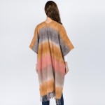 Wholesale do everything Love Brand Tie Dye Kimono Fringes One fits most L Polyes
