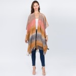 Wholesale do everything Love Brand Tie Dye Kimono Fringes One fits most L Polyes