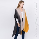 Wholesale do everything Love Brand Ombre Color Block Kimono One fits most L Poly