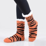 Wholesale women s Assorted Tiger Stripe Sherpa Socks Pack o Tiger striped patter