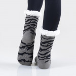 Wholesale women s Assorted Tiger Stripe Sherpa Socks Pack o Tiger striped patter