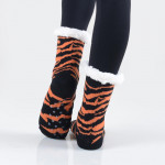 Wholesale women s Assorted Tiger Stripe Sherpa Socks Pack o Tiger striped patter