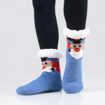 Wholesale women s Assorted Christmas Print Sherpa Socks Pack o Assorted Christma