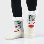 Wholesale women s Assorted Christmas Print Sherpa Socks Pack o Assorted Christma