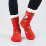 Wholesale women s Assorted Christmas Print Sherpa Socks Pack Variety Christmas p