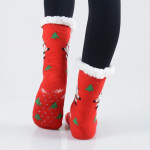 Wholesale women s Assorted Christmas Print Sherpa Socks Pack Variety Christmas p