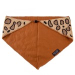 Wholesale leopard print seed beaded scarf necklace Heavyweight Button closure W