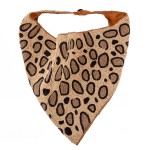 Wholesale leopard print seed beaded scarf necklace Heavyweight Button closure W