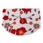 Wholesale quality Seed Beaded Floral Print Scarf Necklace Heavyweight Button cl