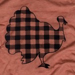 Wholesale bella Canvas short sleeve plaid turkey boutique graphic tee Pack Break