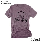 Wholesale storm Grey Bella Canvas short sleeve Bethlehem True Story Christmas pr