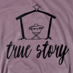 Wholesale storm Grey Bella Canvas short sleeve Bethlehem True Story Christmas pr