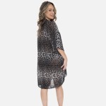 Wholesale women s Lightweight Leopard Print Kimono One fits most L Polyester