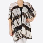 Wholesale women s tie dye kimono One fits most L Polyester