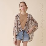Wholesale do everything Love Brand Women s Lightweight Sheer Leopard Print Crop