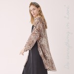 Wholesale do everything Love Brand Women s Lightweight Sheer Leopard Print Kimon