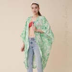 Wholesale do everything Love brand women s lightweight tie dye print maxi kimono