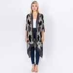 Wholesale women s Lightweight Abstract Tie Dye Kimono One fits most L Viscose