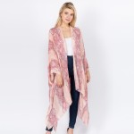 Wholesale women s lightweight snakeskin kimono One fits most L Viscose
