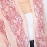 Wholesale women s lightweight snakeskin kimono One fits most L Viscose