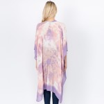 Wholesale women s Lightweight Abstract Tie Dye Kimono One fits most L Viscose