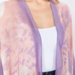 Wholesale women s Lightweight Abstract Tie Dye Kimono One fits most L Viscose