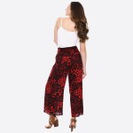 Wholesale women s Leopard Print Palazzo Pants Elastic Waistband S M Inseam L Vis