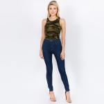 Wholesale women s Mix brand seamless camouflage tank top bodysuit Crotch button