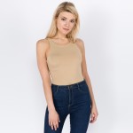 Wholesale women s Mix Brand Solid Seamless Tank Top Bodysuit Pack Crotch Button