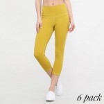 Wholesale women s Active Buttery Soft Capri Workout Leggings o rise waistband li