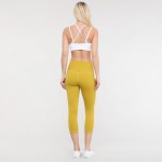 Wholesale women s Active Buttery Soft Capri Workout Leggings o rise waistband li