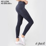Wholesale women s Rise Seamless Ribbed Moto Workout Tights o Elasticized tummy f