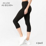 Wholesale women s Active Buttery Soft Capri Workout Leggings o rise waistband li